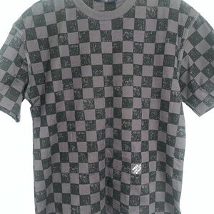 Authentic LOUIS VUITTON Damier T-shirt Tshirt Mens Medium